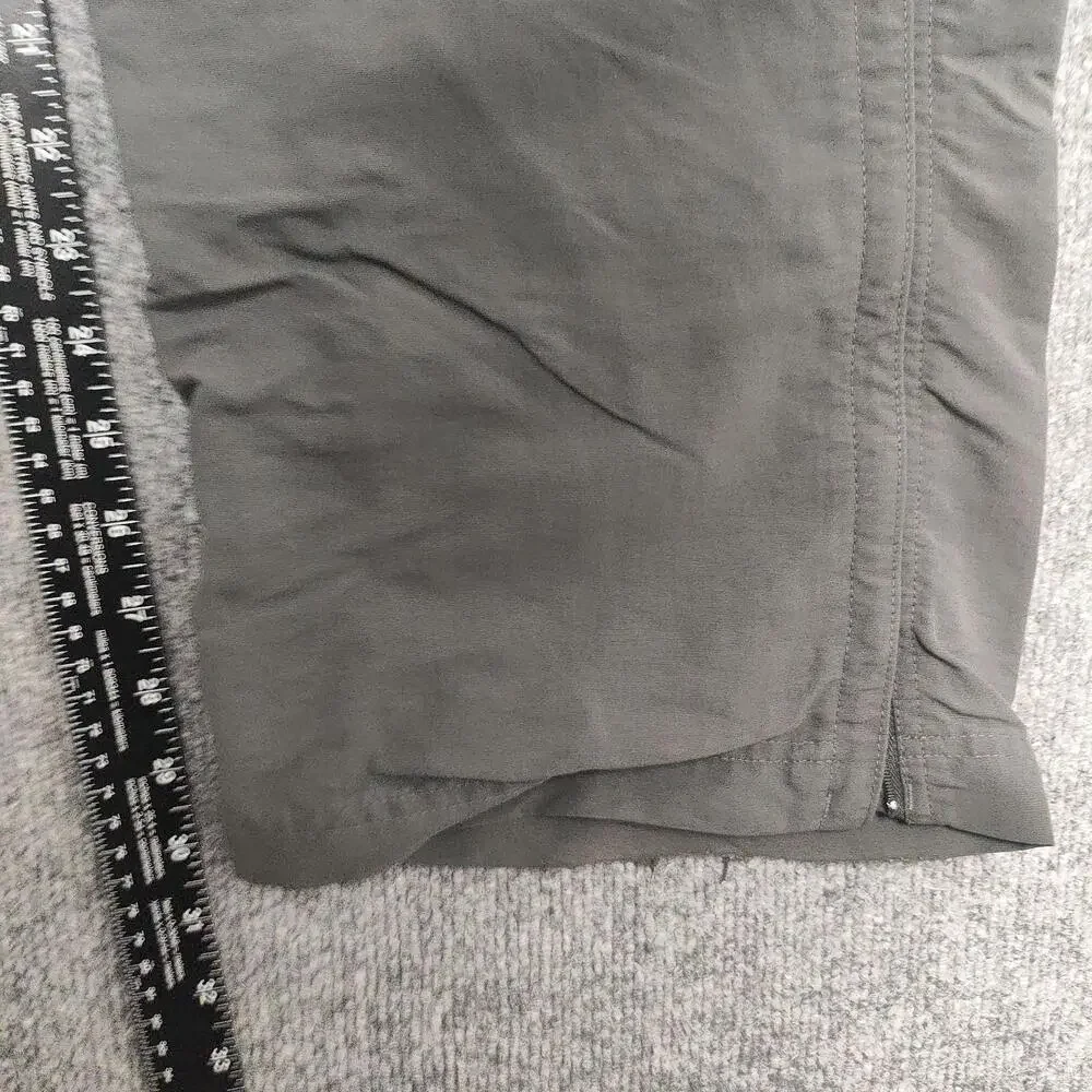 The North Face Pants Mens 36x30 Gray Convertible Cargo Belted Hiking Travel